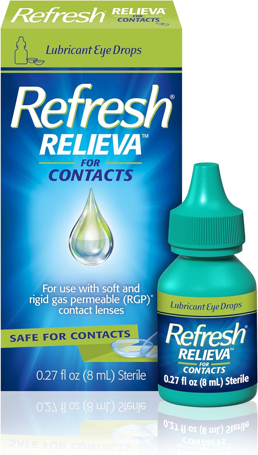 Refresh Relieva for Contacts Lubricant Eye Drops, 0.27 Fl Oz Sterile