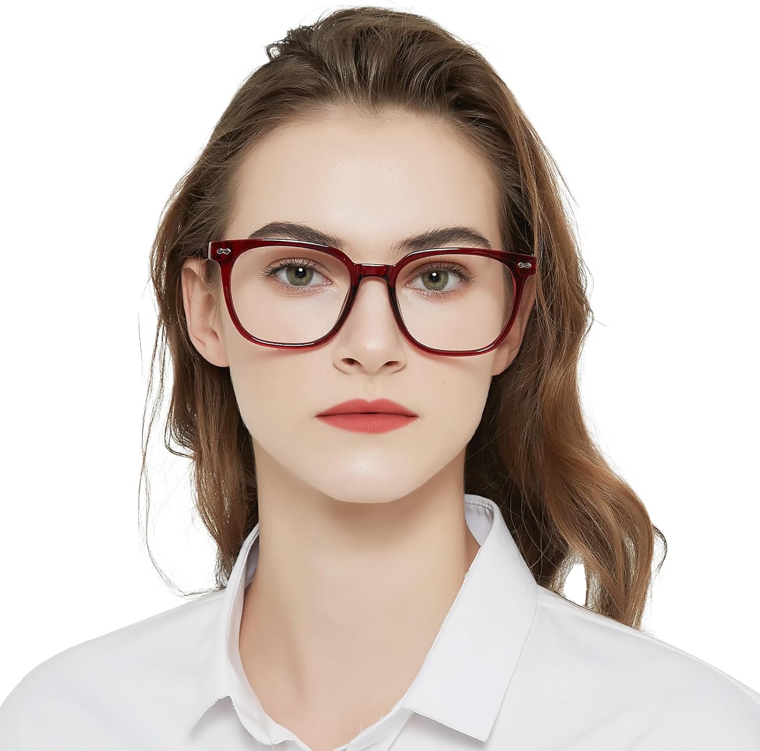 Large Frame Reading Glasses for Women Trendy Square Readers Eyeglasses 1.0 1.5 2.0 2.5 3.0 3.5 4.0 5.0 6.0