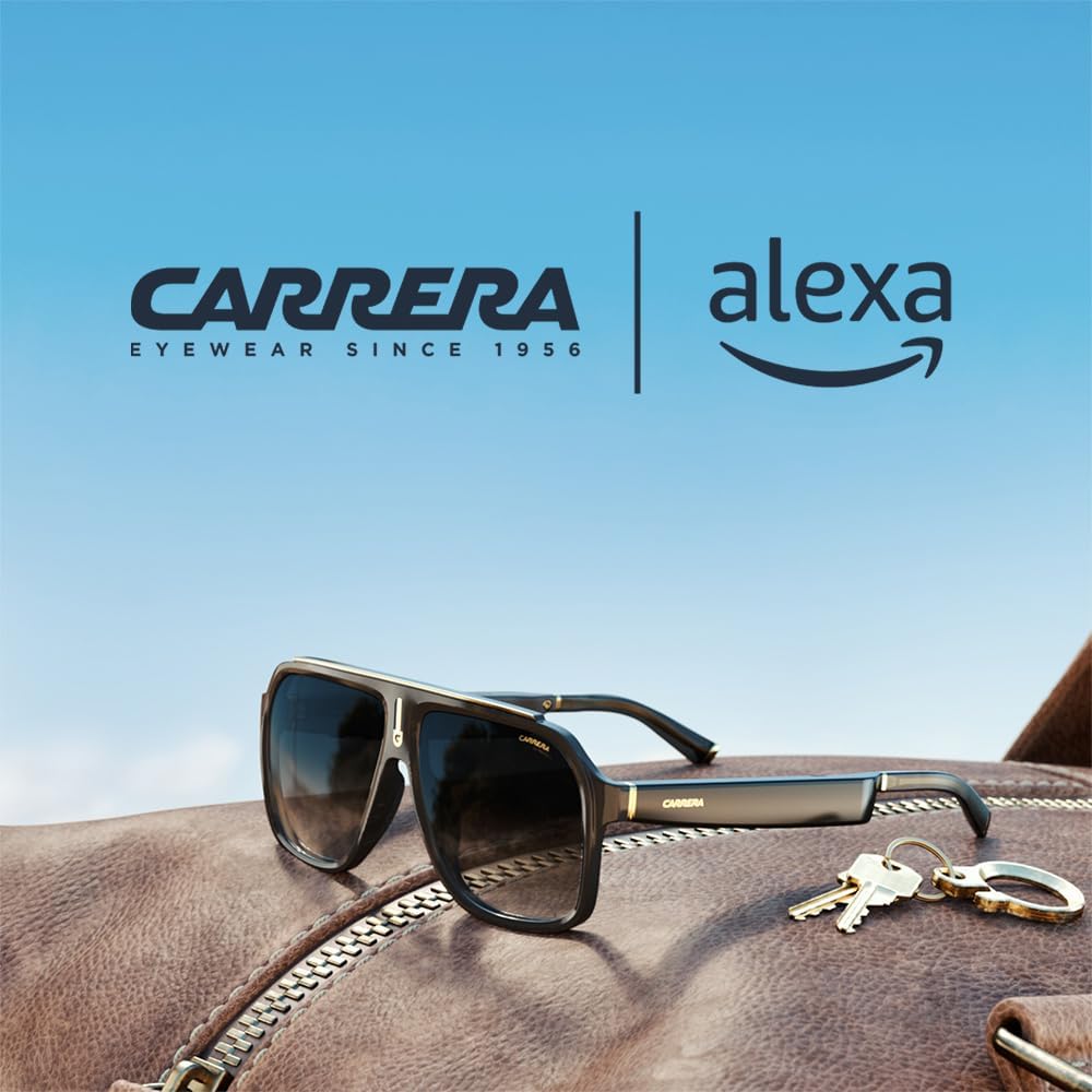 Carrera Smart Glasses with Alexa | Smart audio glasses | Cruiser black frames with gradient sunglass lenses | Navigator