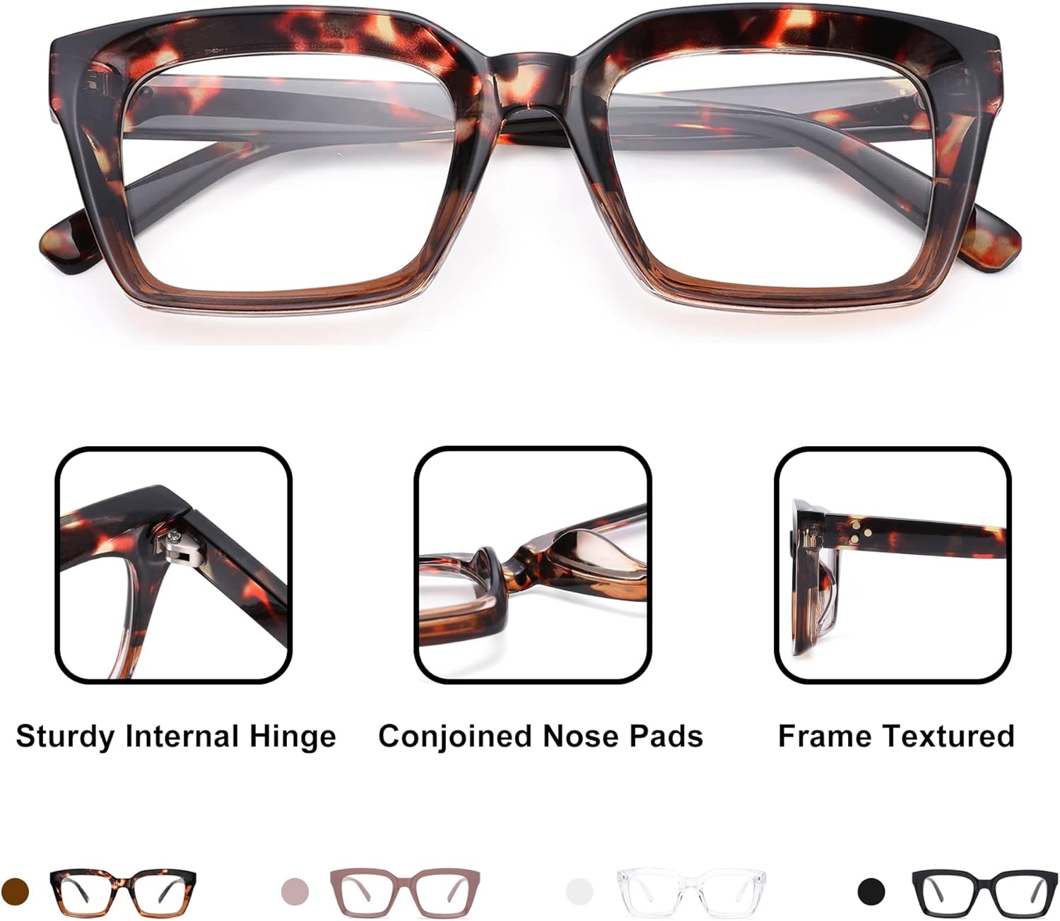 Eyeglasses Comparison: Vera Wang V11 vs. Square Fake Glasses vs. Rectangular Retro Frames