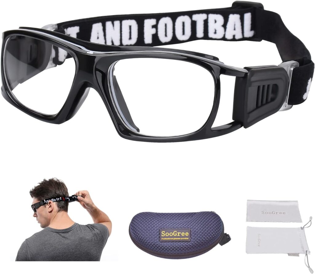 Sport Glasses for Men Women Basketball Football Sport Goggles Anti Fog Shock Collision Wearable Glasses