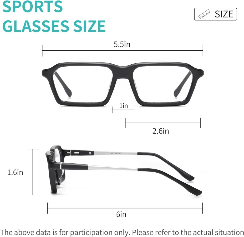 Sport Glasses for Men Women Basketball Football Sport Goggles Anti Fog Shock Collision Wearable Glasses